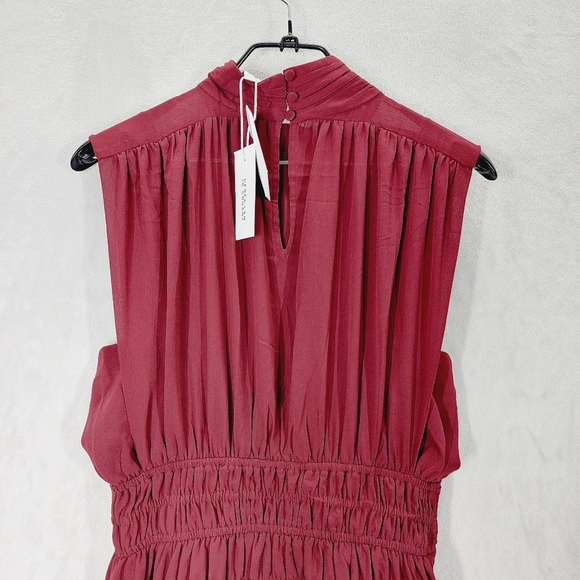 New 10 Crosby Derek Lam JUNIA ROUCHED SLEEVELESS MIDI DRESS P4740 - Picture 7 of 12